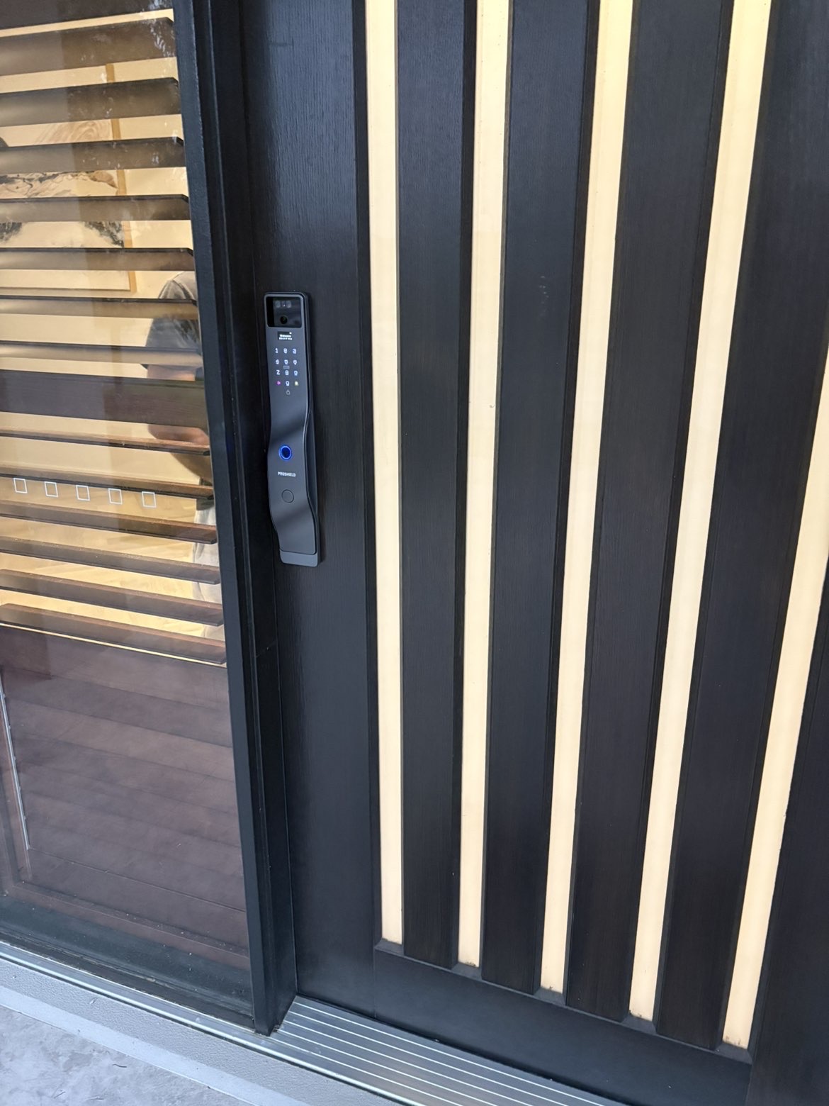 Guardian smart lock fitted to a Melbourne entry door